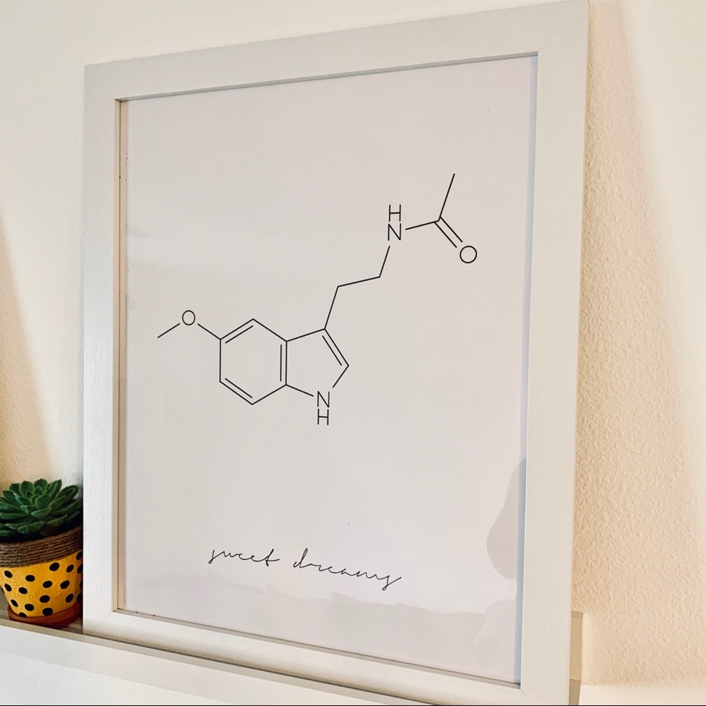 Sweet Dreams (Melatonin Molecule) Picture Print